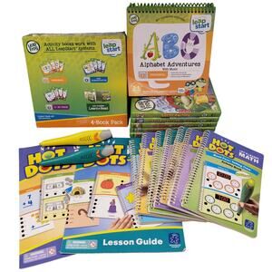 Leap Frog LeapStart Learn to Read and Math Hot Dots Leap Frog DVDs